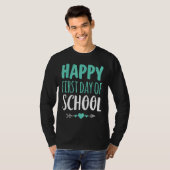 ハッピーファースト・デイ・オブ・スクール先生学生アローC Tシャツ (正面フル)