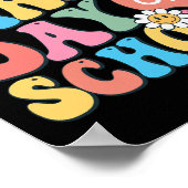 ハッピーファースト・デイ・オブ・スクール先生少年少女たち戻る ポスター (角)