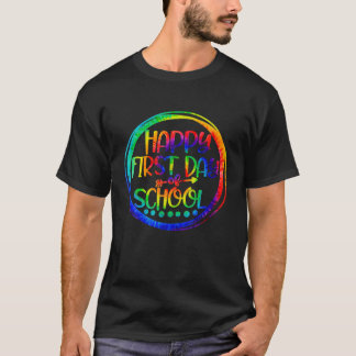 ハッピーファースト・デイ・オブ・スクール先生校長先生 Tシャツ