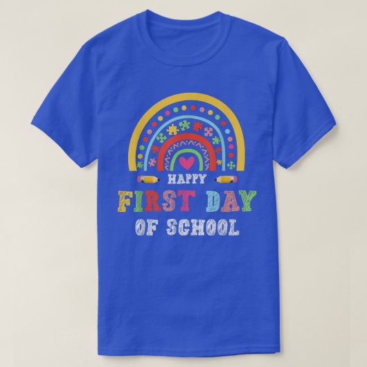 ハッピーファースト・デイ・オブ・スクール新学期20222023 Tシャツ (デザイン正面)