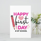 ハッピーファースト・デイ・オブ・スクール、かわいいハート (スタンド正面)