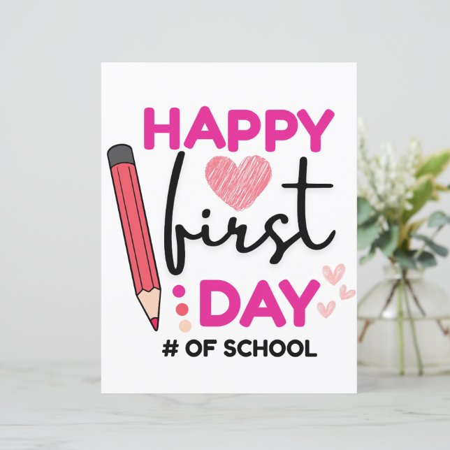 ハッピーファースト・デイ・オブ・スクール、かわいいハート (スタンド正面)