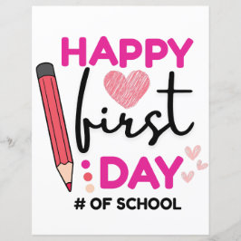 ハッピーファースト・デイ・オブ・スクール、かわいいハート