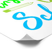 ハッピーファースト・デイ・オブ・スクール – 新学期ポスター ポスター (角)