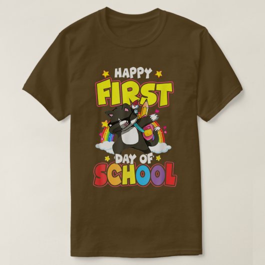 ハッピーファースト・デイ・オブ・スクール Tシャツ (デザイン正面)