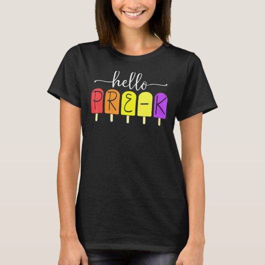 ハッピーファースト・デイ・オブ・プレK新学期先生10 Tシャツ (正面)