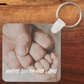 ハッピーファースト・デイ・フォトミニマルトレンディー キーホルダー (裏面)