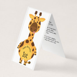 ハッピーファースト・バースデー – 子ども用カード