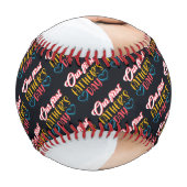 ハッピーファースト・ファーザーズデイパパ 野球ボール (裏面)