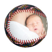 ハッピーファースト・ファーザーズデイパパ 野球ボール (正面左)