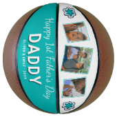 ハッピーファースト・ファースト・デイ・パパ3フォトフラワー バスケットボール (縦)