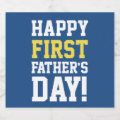 ハッピーファースト・ファースト・デイ・ビールラベルギフトパパ ビールラベル (シングルラベル)