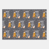 ハッピーファースト・ファースト・デーかわいいパステル ラッピングペーパーシート (正面)