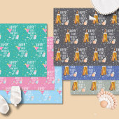 ハッピーファースト・ファースト・デーかわいいパステル ラッピングペーパーシート