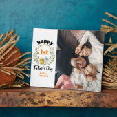 ハッピーファースト・ファースト・デーのオレンジ色の写真プラーク フォトプラーク (側面)