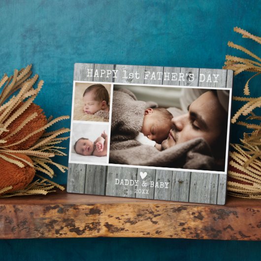 ハッピーファースト・ファースト・デー3フォトグレーウッド フォトプラーク (側面)