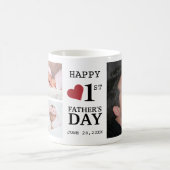 ハッピーファースト·ファースト·パザーズ·デイ5フォトコラージュ     コーヒーマグカップ (中央)