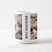 ハッピーファースト·ファースト·ファザーズ·デイ·最高のパパ·エバー2写真  コーヒーマグカップ (中央)