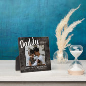 ハッピーファースト・ファースト・ファースト・デーDaddy Gray Marble Photo フォトプラーク (インサイチュ)