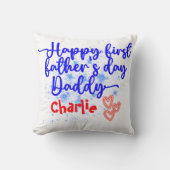 ハッピーファースト・ファースト・父親の日パパ | クッション (正面)