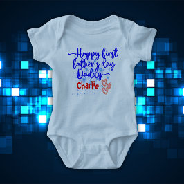 ハッピーファースト・ファースト・父親の日パパ | ベビーボディスーツ