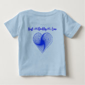 ハッピーファースト・ファースト・父親の日パパ | ベビーTシャツ (裏面)