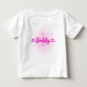 ハッピーファースト・ファースト・父親の日パパ | ベビーTシャツ (裏面)