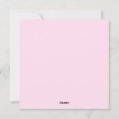 ハッピーファースト・マザーの日 – 女の子だ！ピンクカード シーズンカード (裏面)