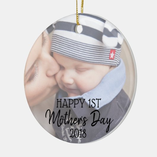 ハッピーファースト・マザーズデイオーナメント セラミックオーナメント (左)