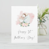 ハッピーファースト・マザーズデイフローラピンクホリデーカード シーズンカード (スタンド正面)