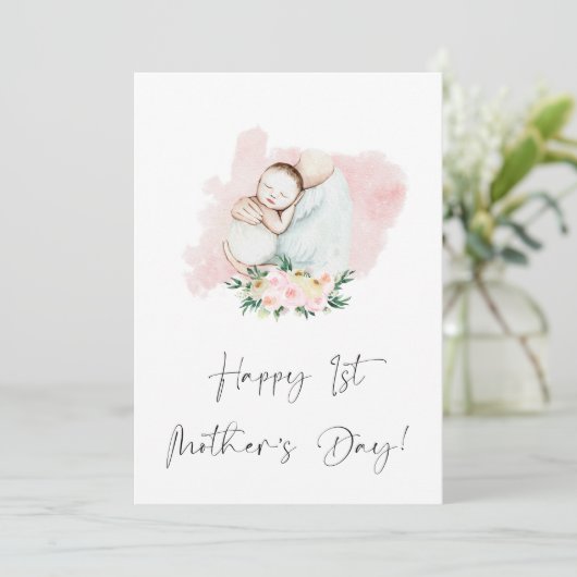 ハッピーファースト・マザーズデイフローラピンクホリデーカード シーズンカード (スタンド正面)