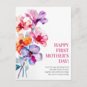 ハッピーファースト・マザー・デイエレガントフローラ花 シーズンポストカード (正面)