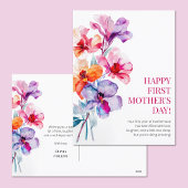 ハッピーファースト・マザー・デイエレガントフローラ花 シーズンポストカード