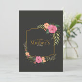 ハッピーファースト・マザー・デイ・ハート・カード サンキューカード (スタンド正面)