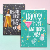 ハッピーファースト・マザー・デーかわいいモダン カード