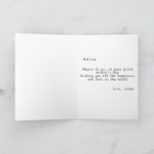 ハッピーファースト・マザー・デーかわいいモダン カード (内部)