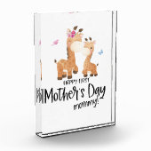 ハッピーファースト・マザー・デー🦒キリン+蝶 フォトブロック (左)