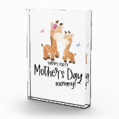 ハッピーファースト・マザー・デー🦒キリン+蝶 フォトブロック (右)