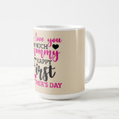 ハッピーファースト・マザー・デー コーヒーマグカップ (正面右)