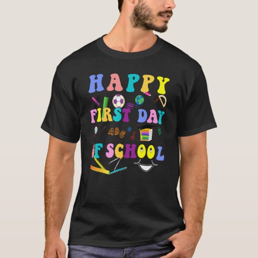 ハッピーファースト&新学期先生&学生 Tシャツ (正面)
