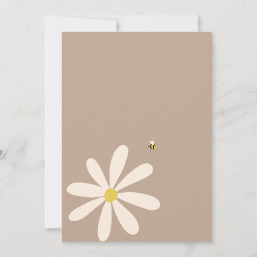 ハッピーファーストBeeDayキッズファースト誕生日招待状 招待状 (裏面)