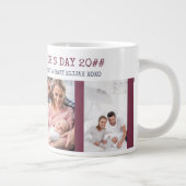 ハッピーファーストDay 4 Photo Maroon & Navy ジャンボコーヒーマグカップ (右)