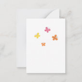 ハッピーファーズデイかわいい漫画の恐竜魚釣り ノートカード (裏面)