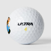 ハッピーファーズデイと家族 ゴルフボール (ロゴ)