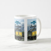 ハッピーファーズデイイエローレイルトレインエンジン コーヒーマグカップ (正面右)
