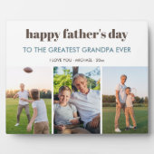 ハッピーファーズデイグランドパ3フォトコラージュカスタム フォトプラーク (正面)