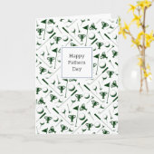 ハッピーファーズデイゴルフ独自のメッセージを追加パパ カード (黄色い花)