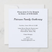 ハッピーファーズデイシルエットファミリー懇親会ブランチ 招待状 (裏面)