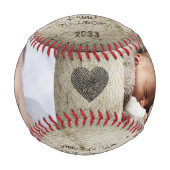 ハッピーファーズデイダディーフォトコラージキープサケ 野球ボール (正面)