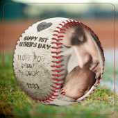 ハッピーファーズデイダディーフォトコラージキープサケ 野球ボール